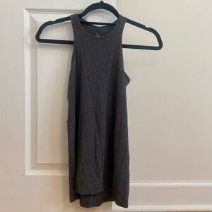 Lululemon dark grey open back top.  Size 2.